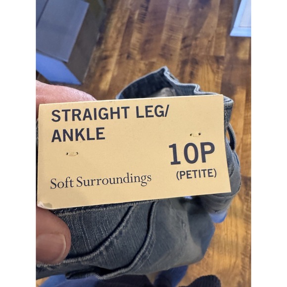 Soft Surrounding Straight Leg Ankle 10p Silver Cuffed Jeans - Picture 6 of 6